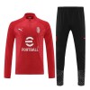 Sudadera De Entrenamiento AC Milan Cremallera De Cuarto 23-24 Roja - Hombre